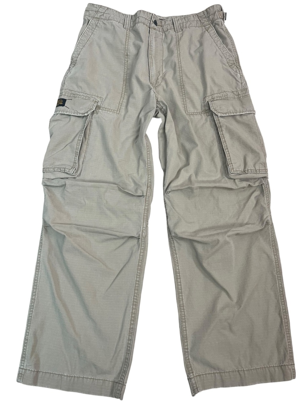 Ralph Lauren Polo Jeans Co Khaki Cargo Pants Mens 36x30 Y2K Utility Preppy